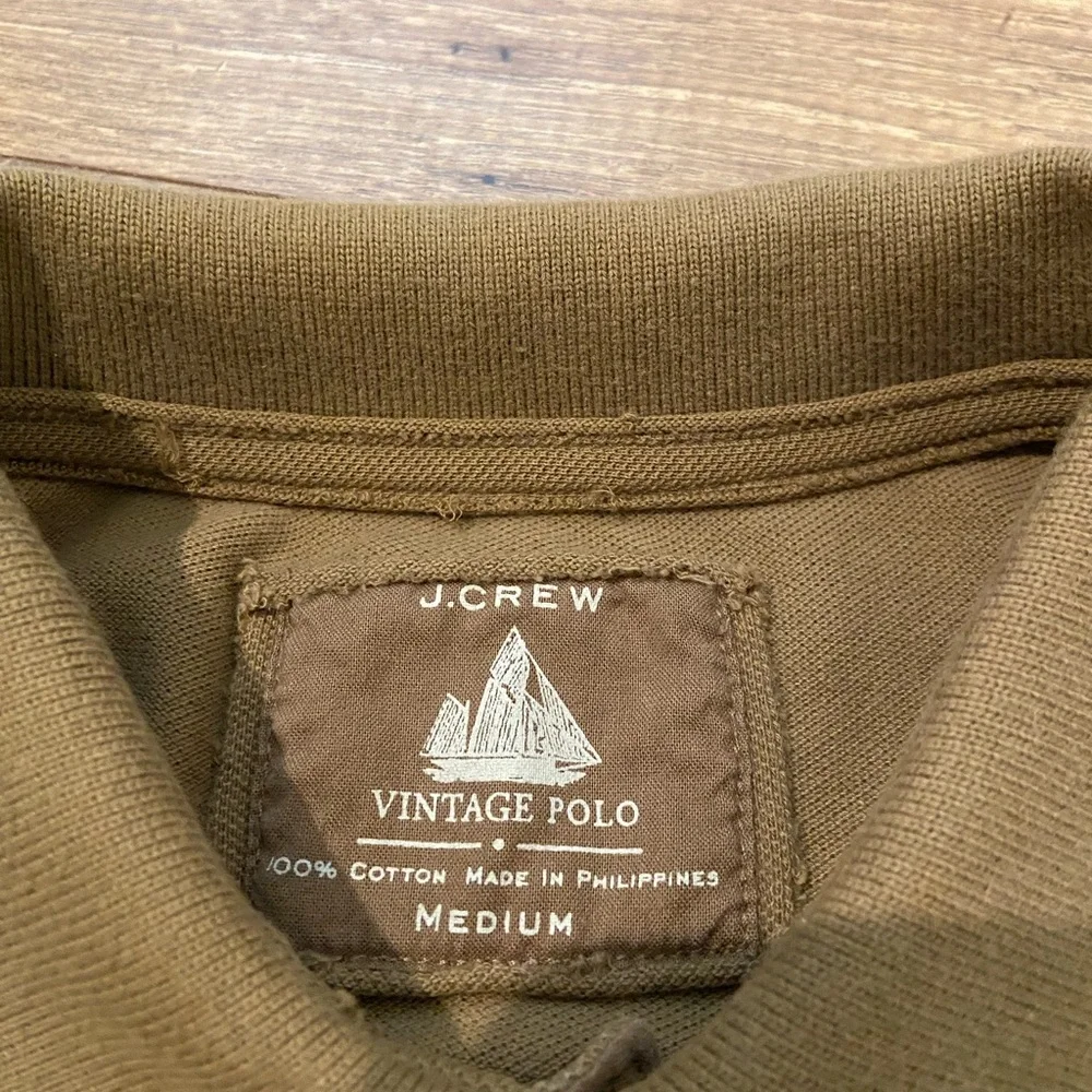 Men’s J.Crew Tan Vintage Polo